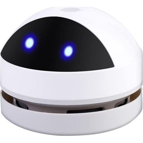 Mini aspirateur de table, mini aspirateur rechargeable par USB, portable, sans fil, aspirateur de bureau, haute puissance d'aspiration pour bureau, maison, bureau et voiture, blanc (1/4)