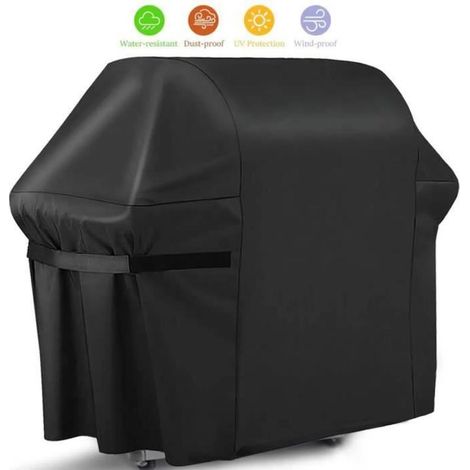 Housse pour Barbecue, Housse résistante pour Barbecue à gaz en 420D Tissu Oxford résistant aux poussières,147x61x122cm (1/4)