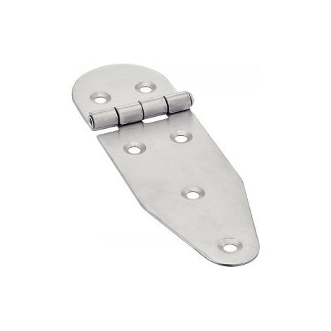 Charnière Type B 6 trous Inox A2 130X40 - 2 pièces (1/2)