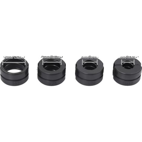 Ensemble d'inserts à sertir, construction en acier durable, compatible avec plusieurs outils, noir (1/2)