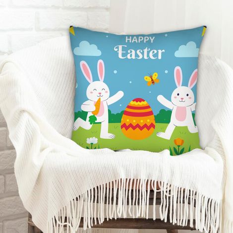 Housse de coussin pour décoration intérieure résistant aux tachespour Noël, anniversaire, ou toute occasion (1/5)