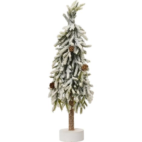 Mini-Baum grün/weiß beschneid Ø 14 cm H: 45 cm