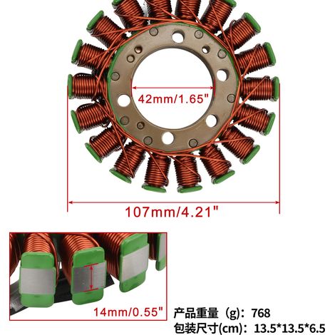 Stator coils suitable for VT250 SpadaCastel VTR250 1988-1990 31120-KBV-004