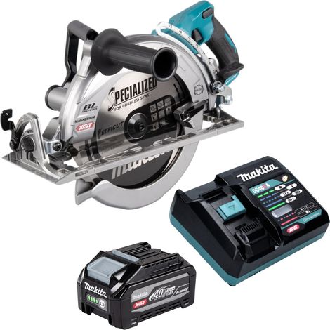 Sierra circular a batería Makita RS 002 GU101 de 40 V máx., 260 mm, sin escobillas + 1 batería de 4,0 Ah + cargador (1/5)