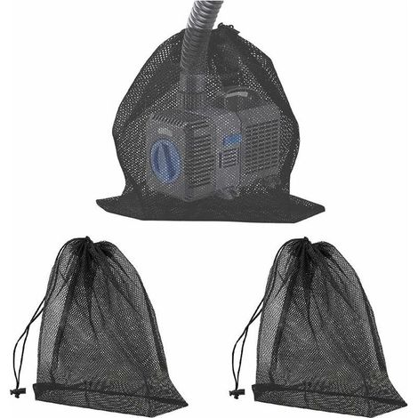 3 PCS Sac en Filet de Filtre de Pompe Sac de Filtre de Pompe d'Étang (1/5)