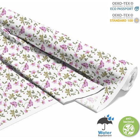 OUTDOOR DEKOSTOFFE OXFORD - Motiv gemalte Blumen 11 I DX157