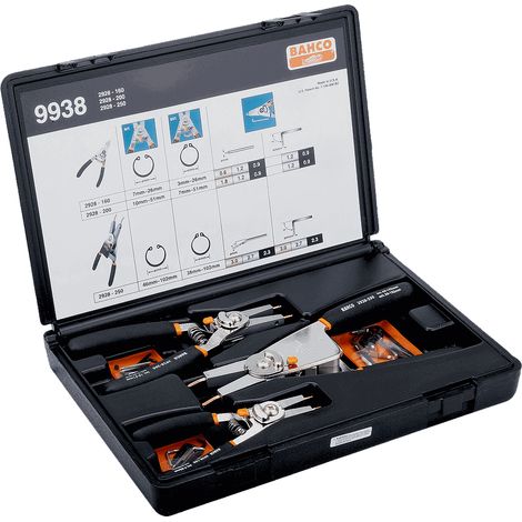 Bahco 9938 Kit pinze per anelli di sicurezza (1/3)