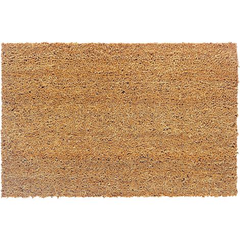 MINKUROW Zerbino Antiscivolo In Cocco - Zerbino Antibatterico Per Esterni Coperti - Fibra Naturale Resistente - 45x75cm Cocco Naturale (1/5)