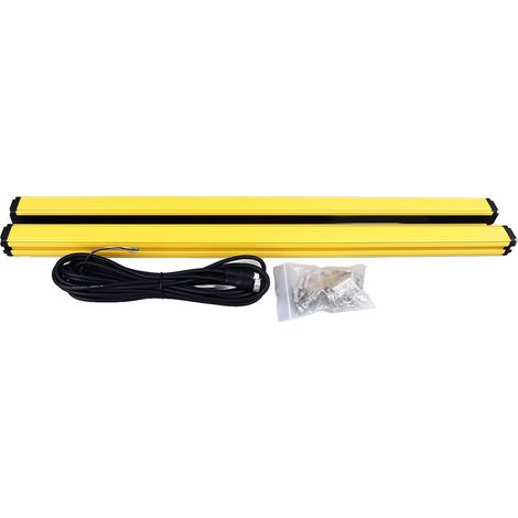 Rideau lumineux de sécurité, 4 faisceaux, espacement de 20mm, Protection des mains, capteur d'écran infrarouge pour poinçon, presse hydraulique (1/5)