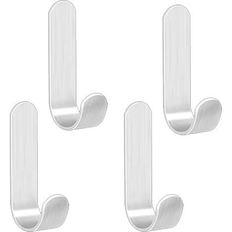 Klebehaken, Edelstahl, kein Bohren erforderlich, Wandmontage, Küche/Badezimmer (1/5)