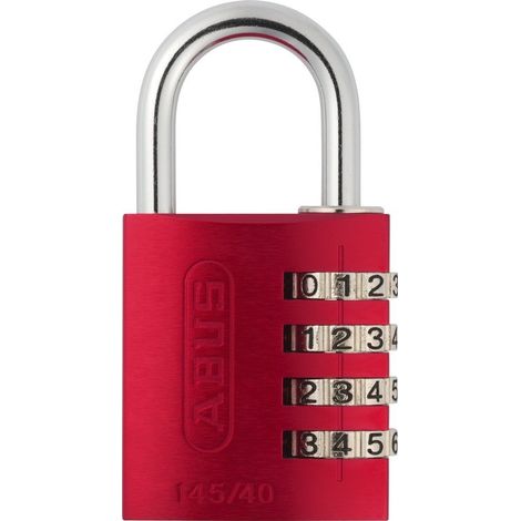 ABUS ABVS48813 Vorhängeschloss 41.5 mm Rot Zahlenschloss