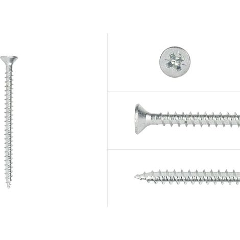 Spanplattenschrauben Verzinkt 3 x 40 mm Pozidrive Vollgewinde -