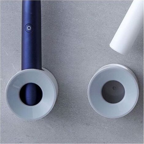 Lot de 2 supports muraux universels pour brosses à dents électriques – Fixation haute adhérence sans perçage, gain d’espace optimal pour salle de bain