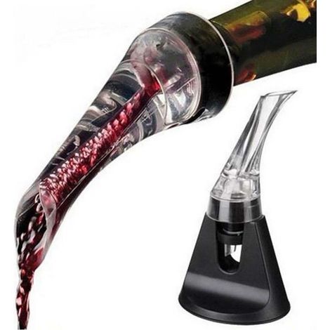Pour Le Vin Pour Le Vin Système D'aération Double Action Support Decantation (1/4)