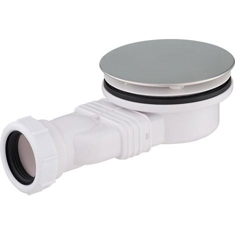 Bonde De Douche - Diamètre 90 mm - Hauteur Réserve 60 mm - Evacuation PVC 40 mm - Débit 41 L/min - Pour Receveur Extra Plat - 1 Pièce