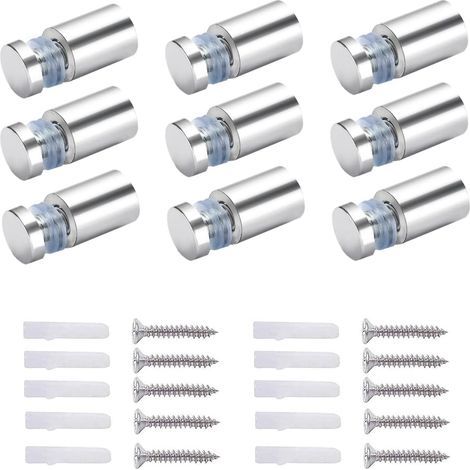 40 x Video Fijación Separator, Standoff Acrylic Video Advertising, 16X20mm, with Tornillo Mounting Accessories for Acrylic Frame