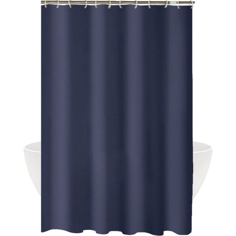 Rideau De Douche - Polyester Imperméable Épais - Opacité Renforcée - Pour Salle De Bain Chambre Ou Séparation D'Espace - 100 x 180 cm - 1 Pièce (1/5)