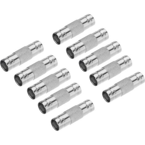 CSPARKV 10Pcs BNC Une BNC CCTV D`Adaptation Raccord pour Le Systeme de Videosurveillance (1/4)