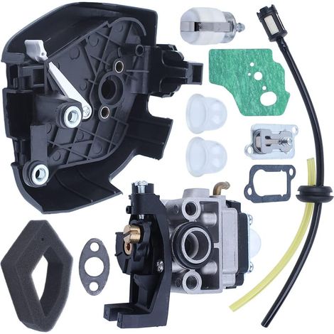 Kit de couvercle de filtre à air de carburateur pour HONDA GX35 Hht35 Hht35S 4 temps 1,3 HP moteur série débroussailleuse tondeuse, 16100-Z0Z-034, remplacement pour Walbro Wyb-16C (1/5)