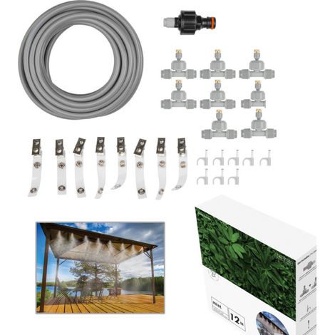 Kit brumisateur de jardin WHITE LINE 12m