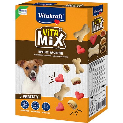 Biscotti per Cane 3 Gusti Misti Cf Vitakraft Vita Mix 300 gr