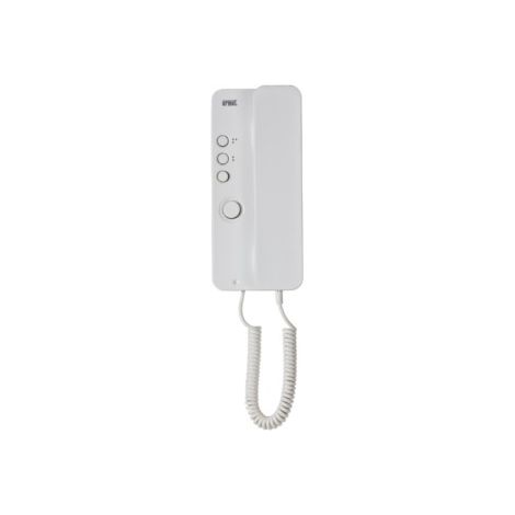 Urmet – Poste audio 1+n miro – Interphone 2 fils – Boîtier ABS blanc – 1 touche ouvre-porte – 1 touche de service – 2 emplacements supplémentaires