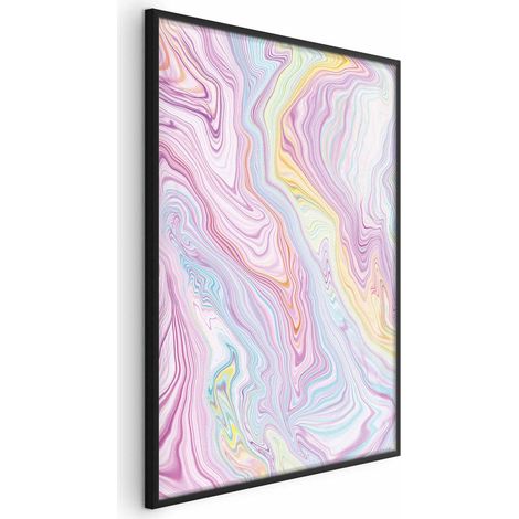 Poster – Bunter Traum – abstrakte Formen in Pastellfarben (1/4)