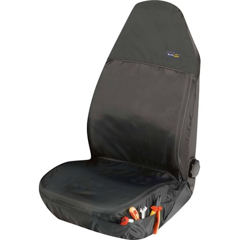 Housse de siège Outdoor Sports taille universelle noire, 1 pièce (1/5)