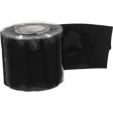 Ruban d'étanchéité noir pour plombier, 1 rouleau de silicone fuites (1/5)