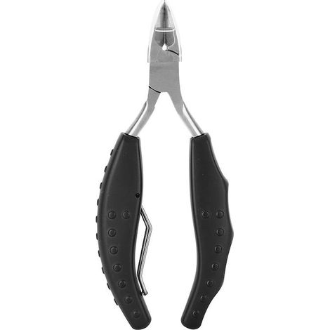 Ciseaux à ongles professionnels coupe incarnés manche en noirs Acier inoxydable Acier Bois (1/5)