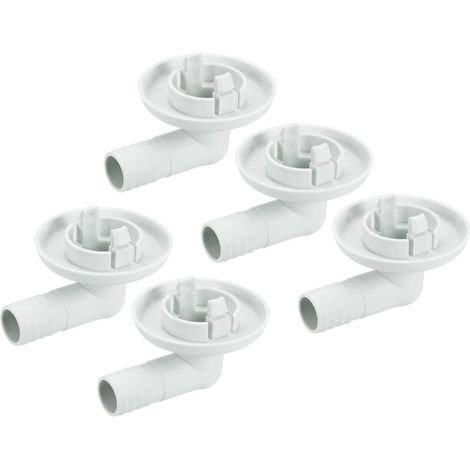 sourcing map Climatisateur Vidange Tuyau Connecteur 23mm 30mm Tube Coude Raccord Remplacement Pièce Accessoires pour Mini-Split Fenêtre AC, Beige Paquet de 5 (1/5)