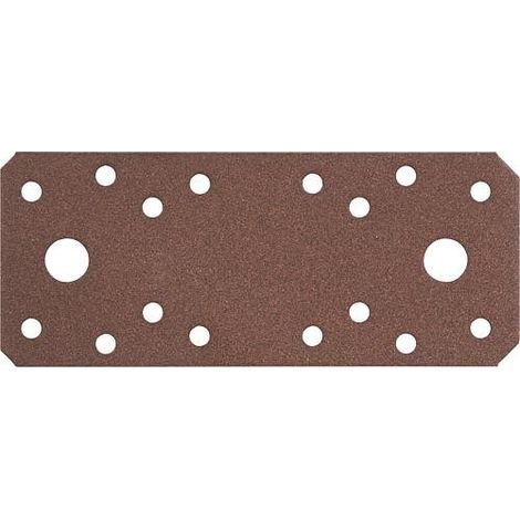 Raccord plat DURAVIS® 133 x 55 x 2,5 mm, matériau : Acier, galvanisé sendzimir, surface : brun rouille (1/3)