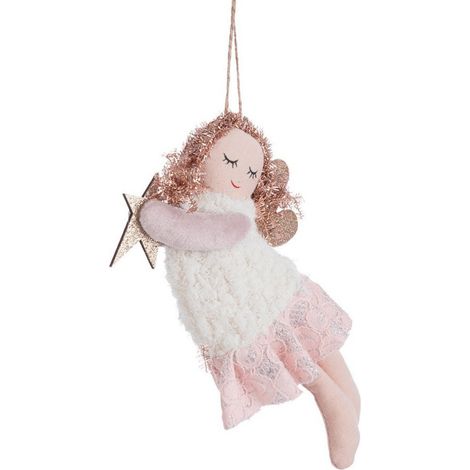 Pendaglio "Dreams" per Albero di Natale Angelo addobbo Natalizio h 20 cm