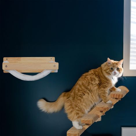 Amaca per gatti da parete - morbido letto in peluche