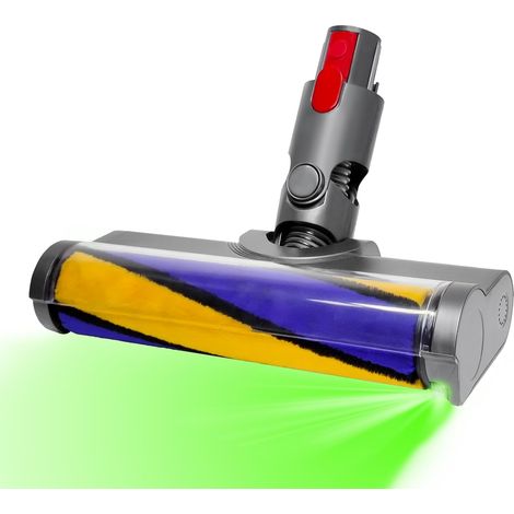 Bürste Ersatzteile mit Staubdetektionsfunktion kompatibel für Dyson Staubsauger V7, V8, V10, V11, V15, Ersatzbürste, Bodendüse, Zubehör, Quick Release-Bürste für Harte Böden