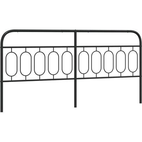 Tête de lit,Panneau décoratif métal noir 200 cm CFW1266119 (1/5)