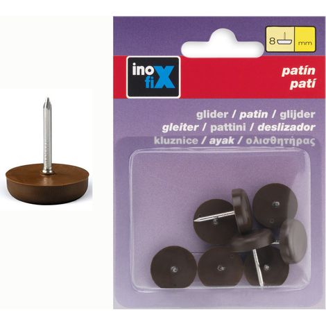 Plastiqx8 Gummirolle mit 18 mm Diamantnagel, braun – Inofix