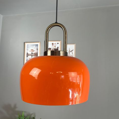 bamyum Kreis Suspension Luminaire Vintage, Lustre Salon de 30 cm en Métal, Lampe E27 pour Chambre, Salle à Manger (1/5)