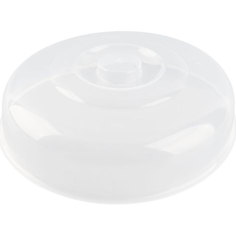 Transparente Mikrowellenabdeckung aus Polypropylen (PP), lebensmittelecht, rutschfest, sicher und hygienisch, große Größe 20 cm. (1/5)