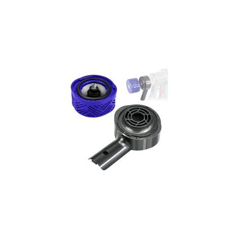 Hintere Motorabdeckung und hinteres Filterset für Dyson V6 DC58 DC59 DC61 DC62 DC74 Staubsaugerzubehör, für HEPA-Filter-Umrüstsatz (1/5)