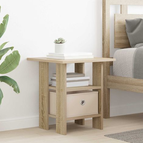 vidaXL Comodino Rovere Sonoma 41 x 40 x 45 cm Legno multistrato