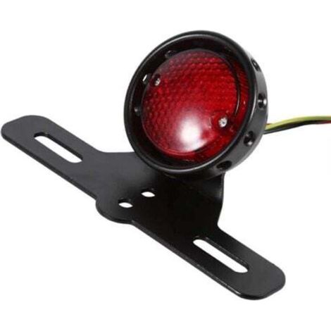 Lampada da freno LED rossa retrò per moto, adatta a Honda e Yamaha, modello classico (1/3)
