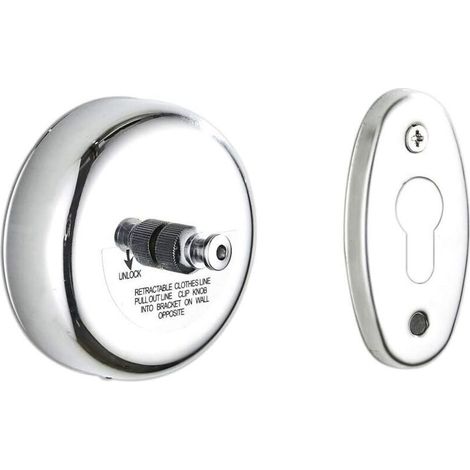 Corde à Linge Rétractable - Ligne de Lavage Murale Étendoirs Amovible pour Intérieur Un Hôtel Salle de Bains Fil à Linge Clothesline, 3 Mètres (Argent) (1/5)