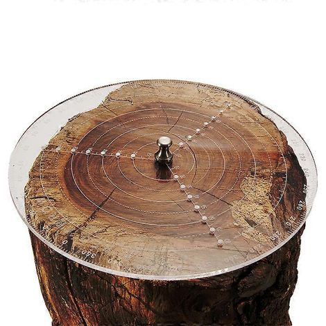 Compas à bois, outil de dessin de cercles, règle de centrage précise en acrylique, pour le tournage sur bois (bols, tournage sur tour), 200 mm (1/5)