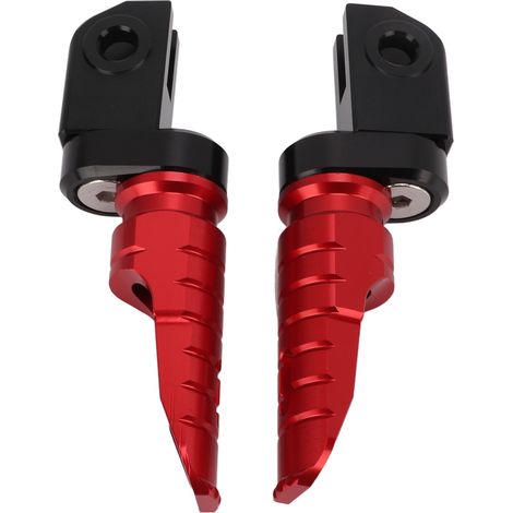 CNC-gefräste Aluminium-Motorradfußrasten für Aprilia RS660 RSV4 Tuono 660 V4 1100 - 2-teiliges Set rot, leichter und langlebiger Ersatz. (1/5)