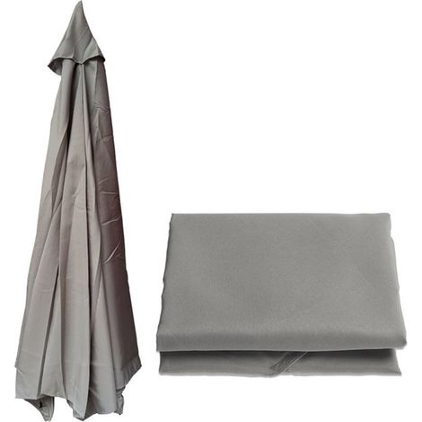 Toile de rechange pour parasol de jardin (3,5 m), tête de parasol de rechange pour 8 bras, housse de rechange en toile pour parasol de terrasse/jardin/piscine/déporté - Couleur supérieure (1/5)