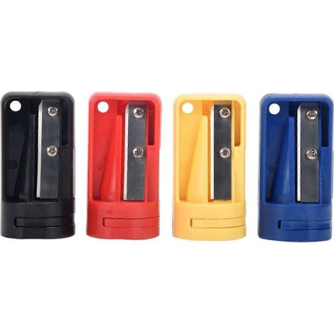 Taille-crayons de charpentier - Lot de 4 taille-crayons manuels pour crayons plats (1/5)