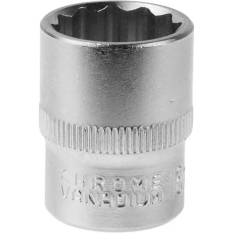 Llave de vaso de 12 puntas. 1/2" CRV 22 mm (10/100)