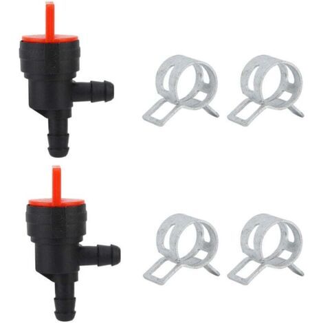 2 pièces vanne d'arrêt de carburant à 90 degrés pour Briggs & Stratton 698181 494539 697944 (1/4)