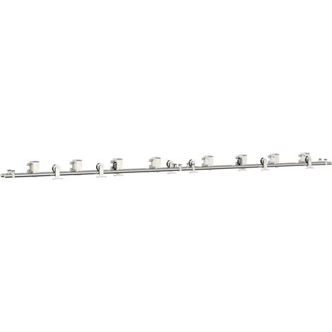 Maison Exclusive - Kit de herrajes para puerta corredera 366 cm a